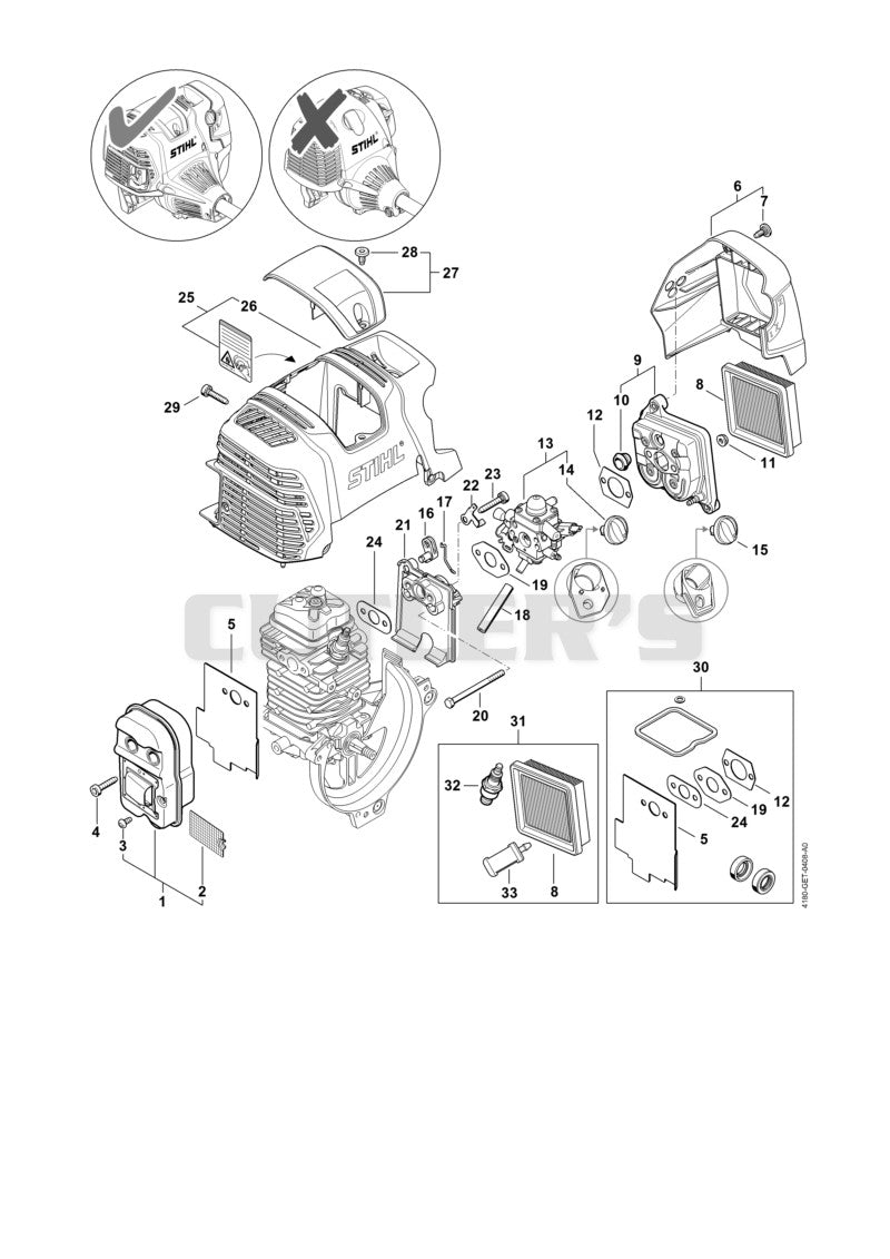Muffler, Air filter