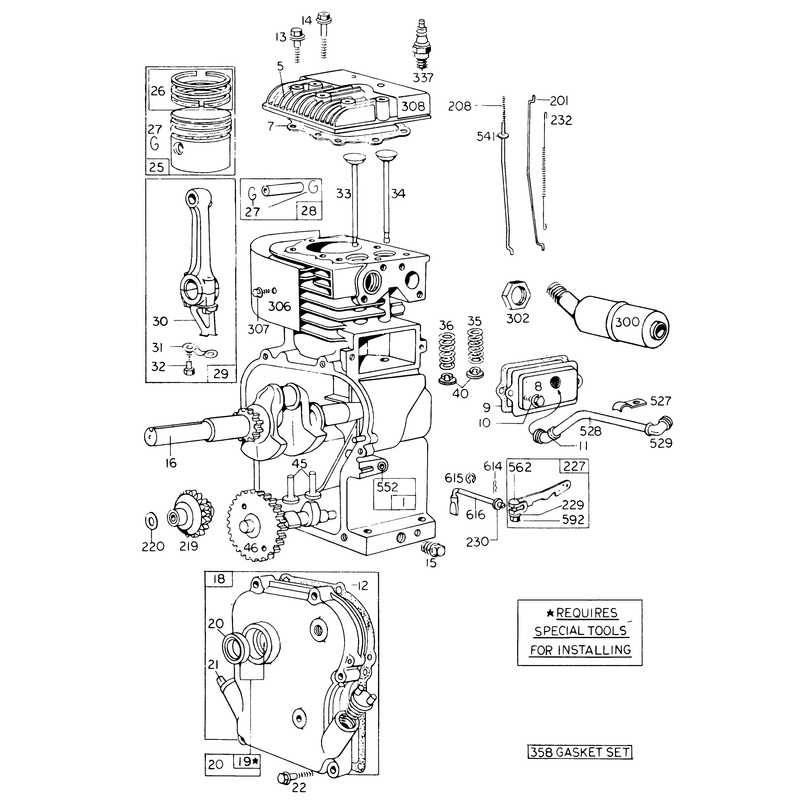 Engine Briggs and Stratton Model No 130202 Type 0492-01
