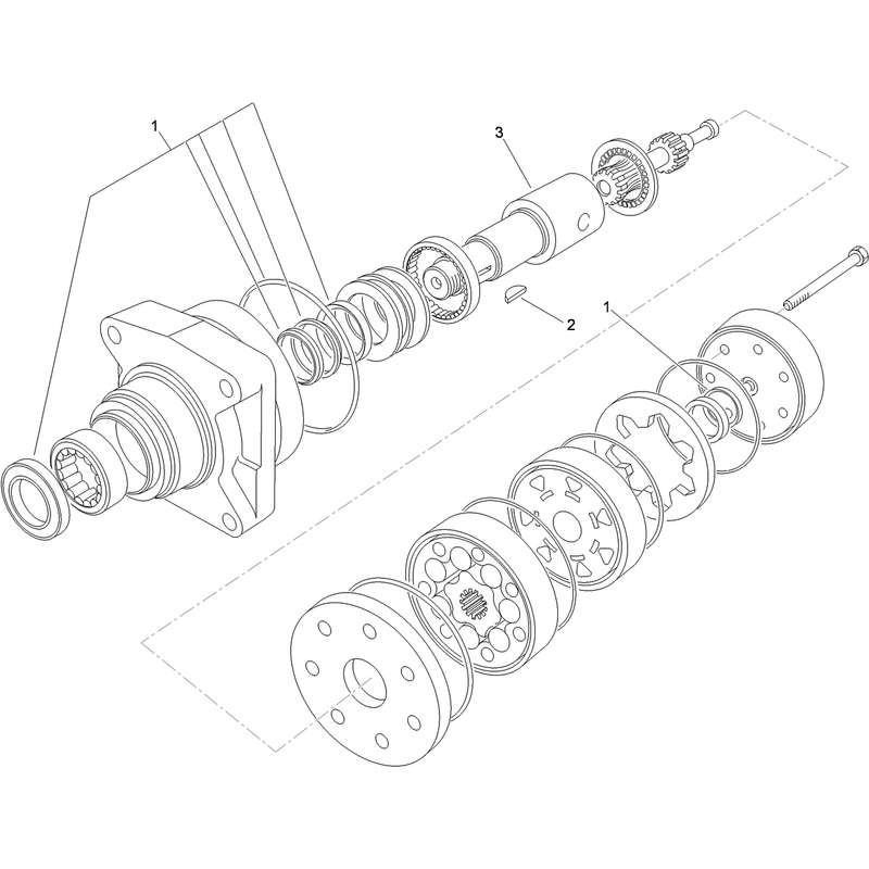 Hydraulic Motor Assembly No 104-8470