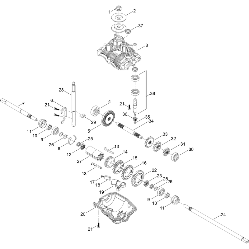 Transmission Assembly No 131-0859