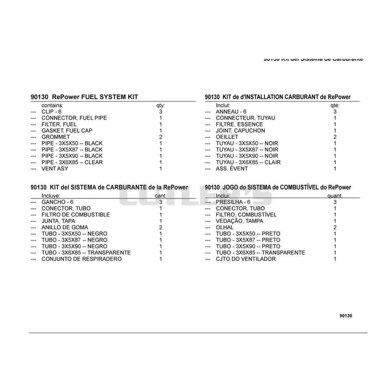 90130 RePower FUEL SYSTEM KIT