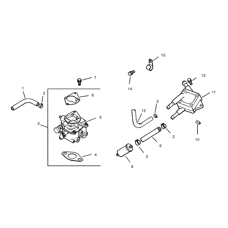 Group 8 Fuel System Assembly Kohler CH25S-68695