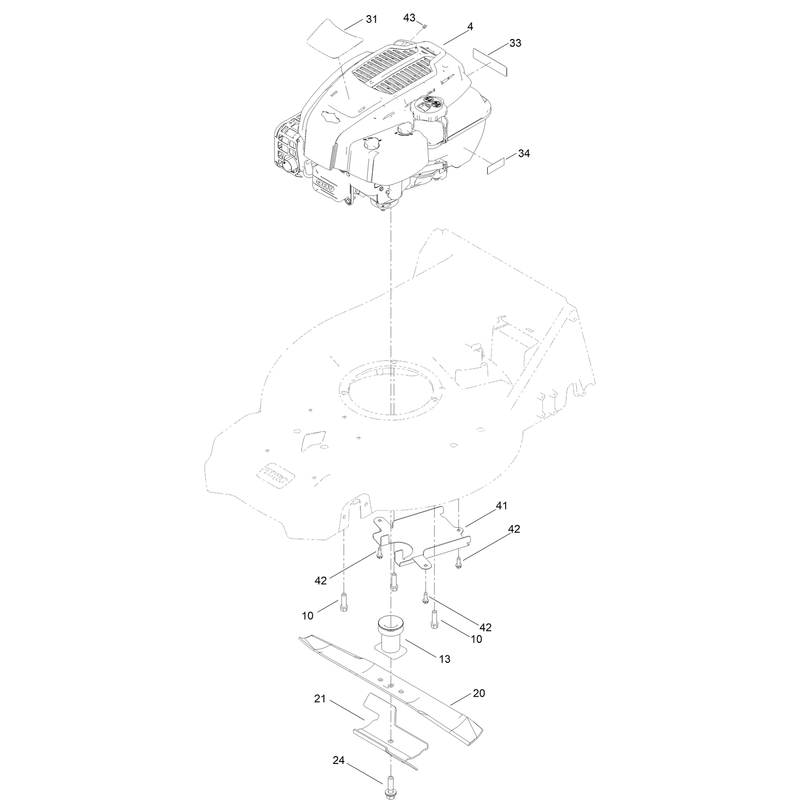 Engine and Blade Assembly