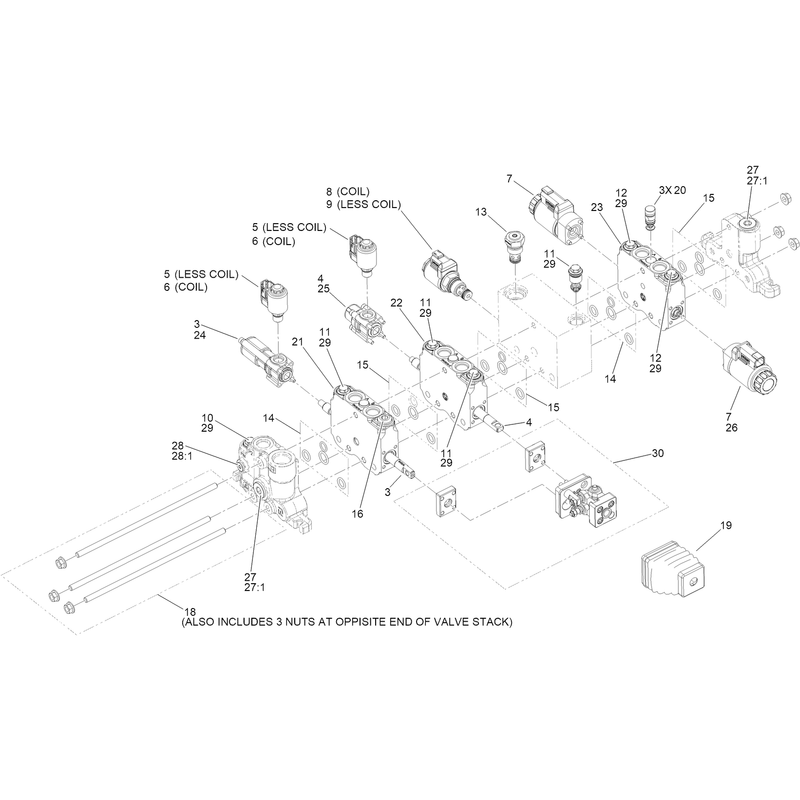 Hydraulic Loader Valve Assembly No. 147-6888
