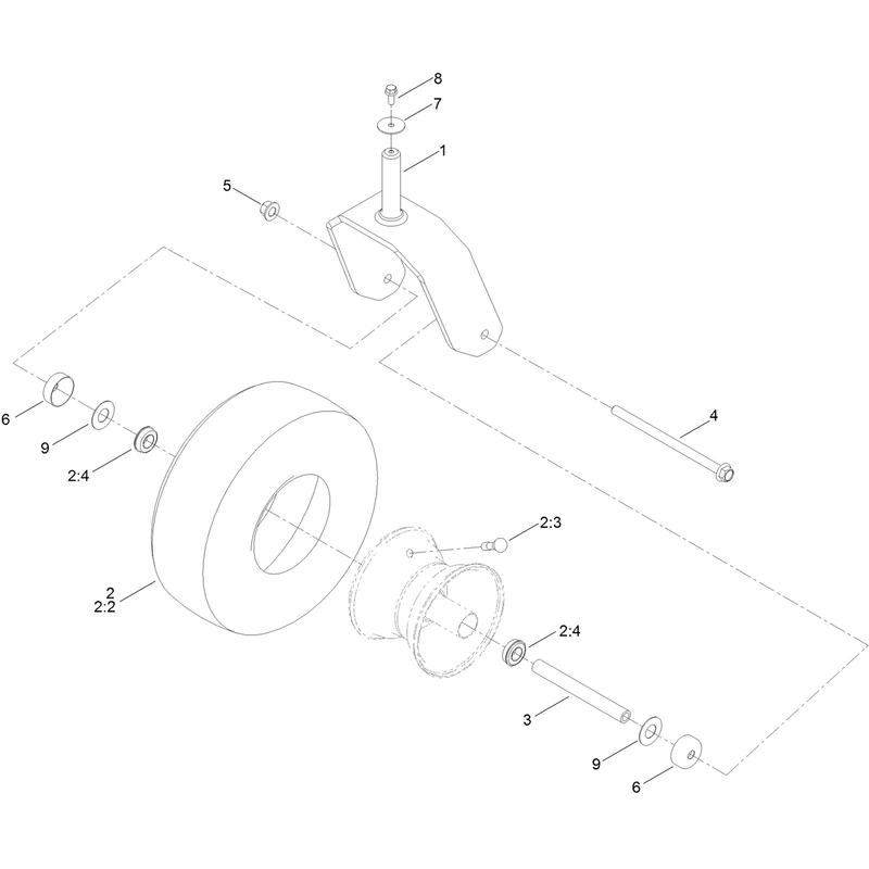 Tire and Caster Assembly