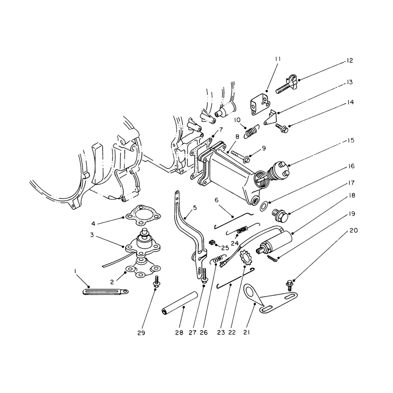 Throttle Control and Oil Fill Assembly