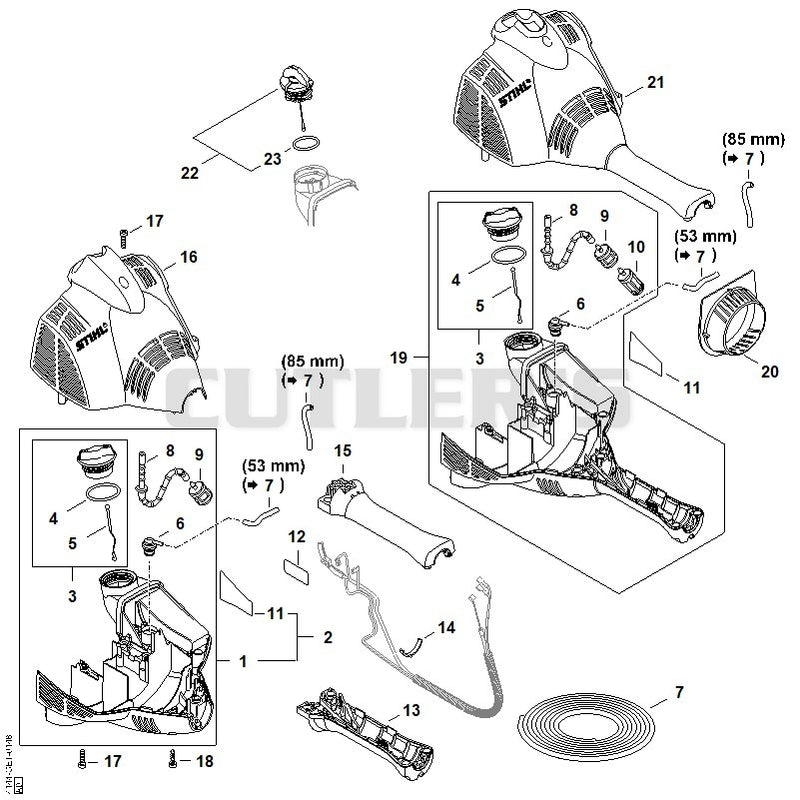 Engine housing (Bike handle)