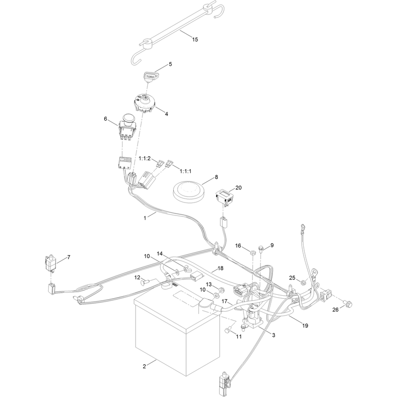 Battery and Electrical Assembly