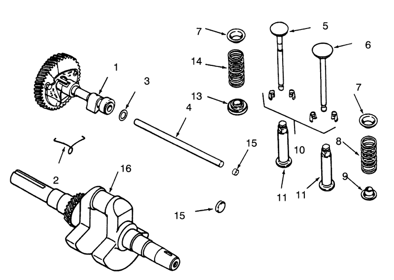 Camshaft Crankshaft And Valves