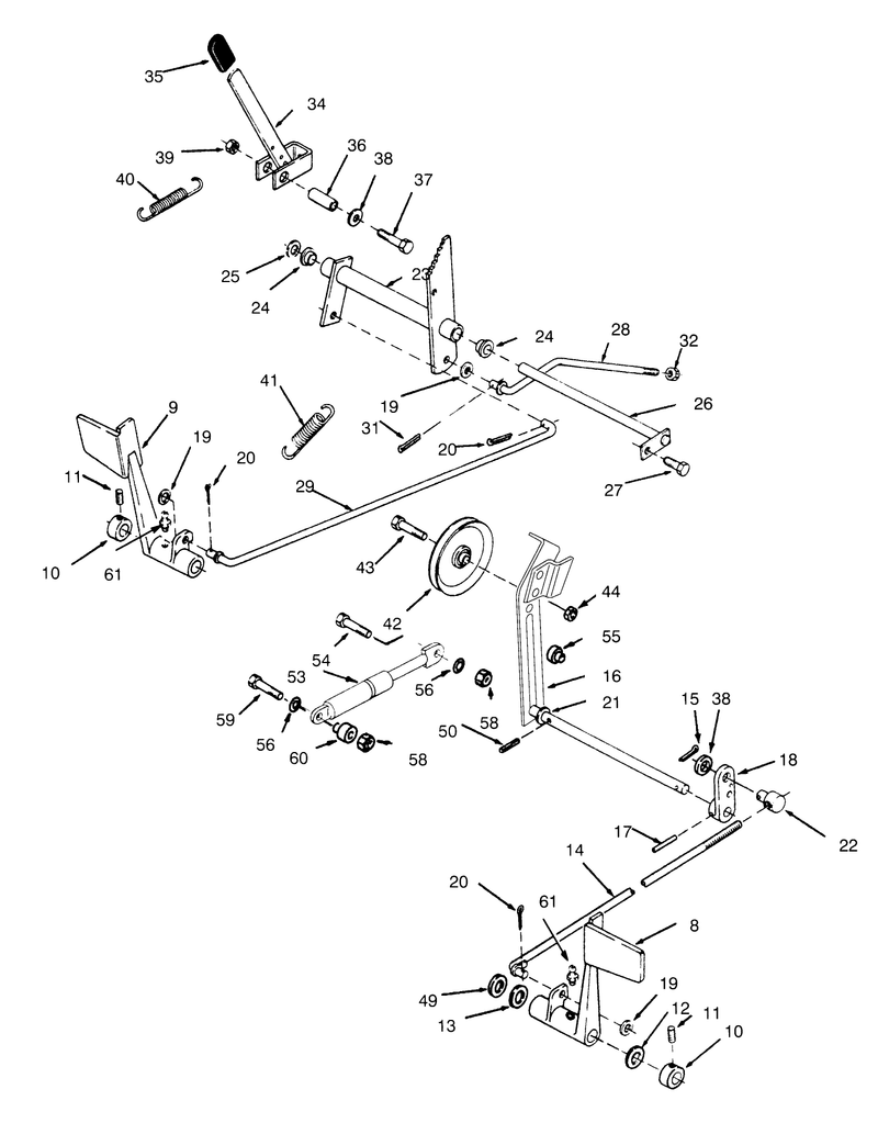 Clutch Brake And Speed Control Linkage