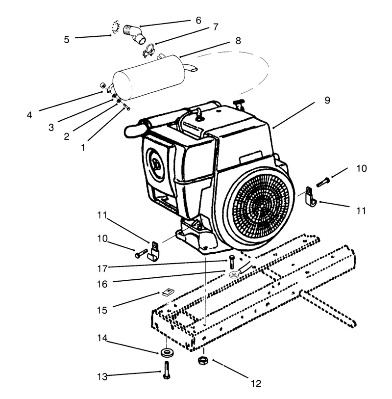 Kohler Engine and Muffler