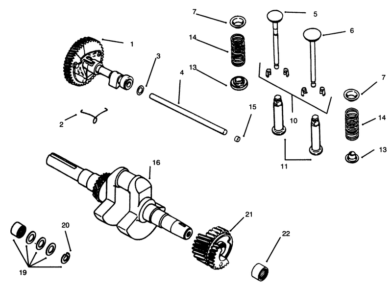 Camshaft Crankshaft And Valves