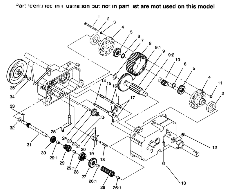 Transmission 8 Speed 4 Pinion continued