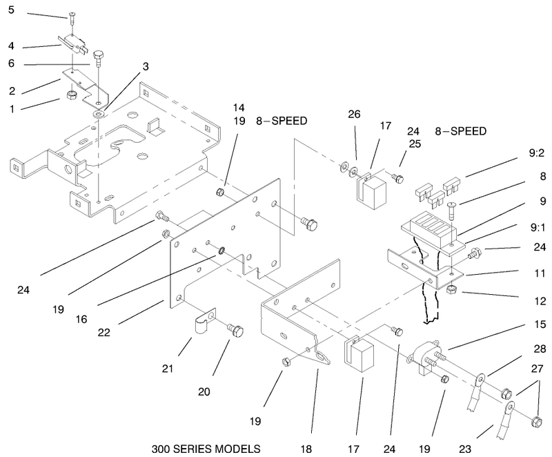 Hoodstand Electrical Housing and Wire Harness
