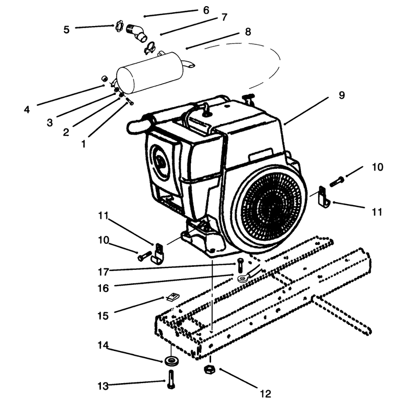 Kohler Engine and Muffler