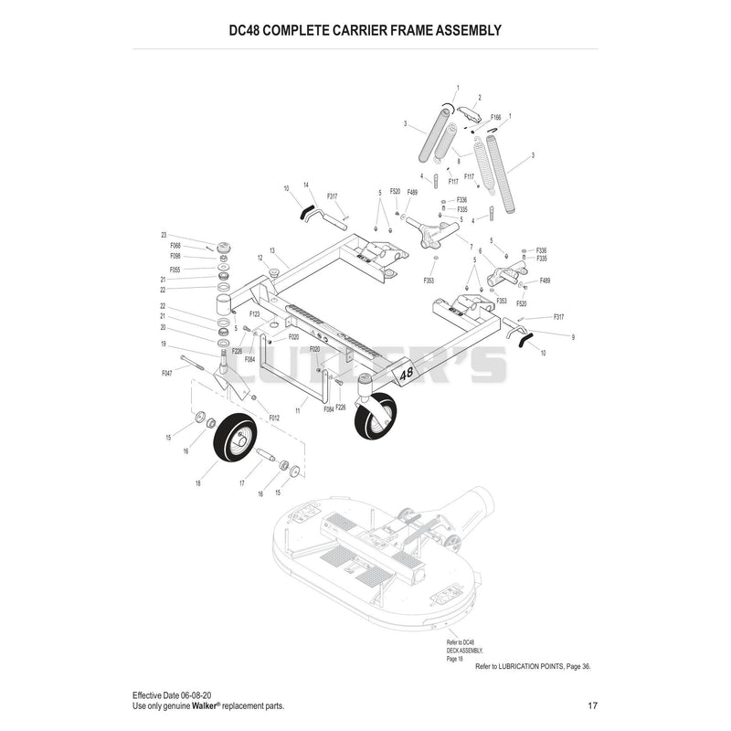 DC48 Complete Carrier Frame Assembly