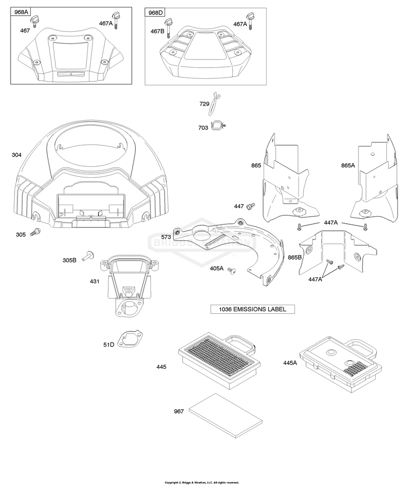 Air Cleaner, Blower housing