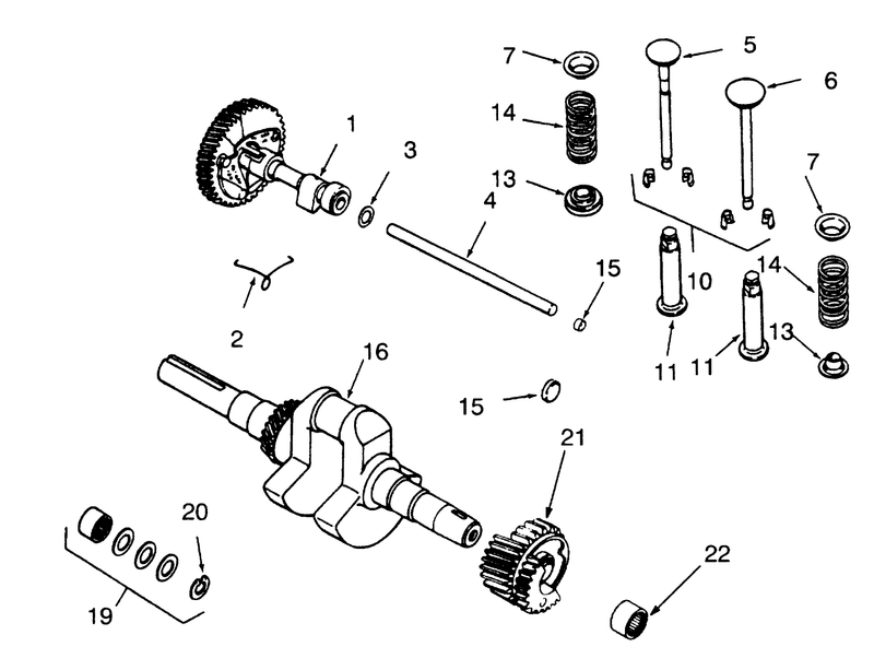 Camshaft Crankshaft And Valves