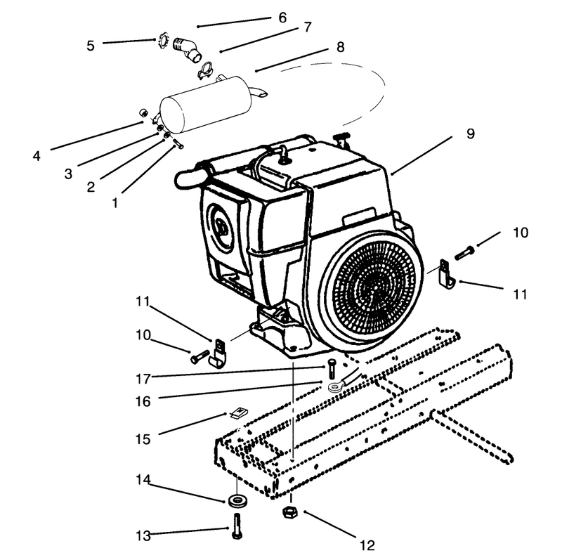 Kohler Engine and Muffler