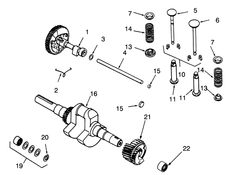 Camshaft Crankshaft And Valves