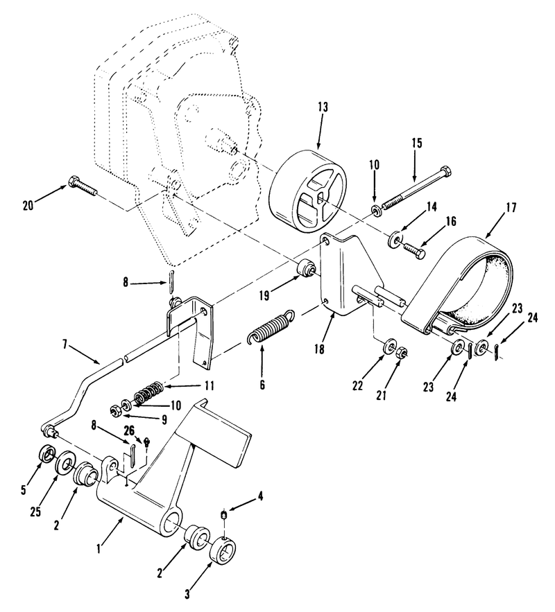 Clutch Brake And Speed Control Linkage