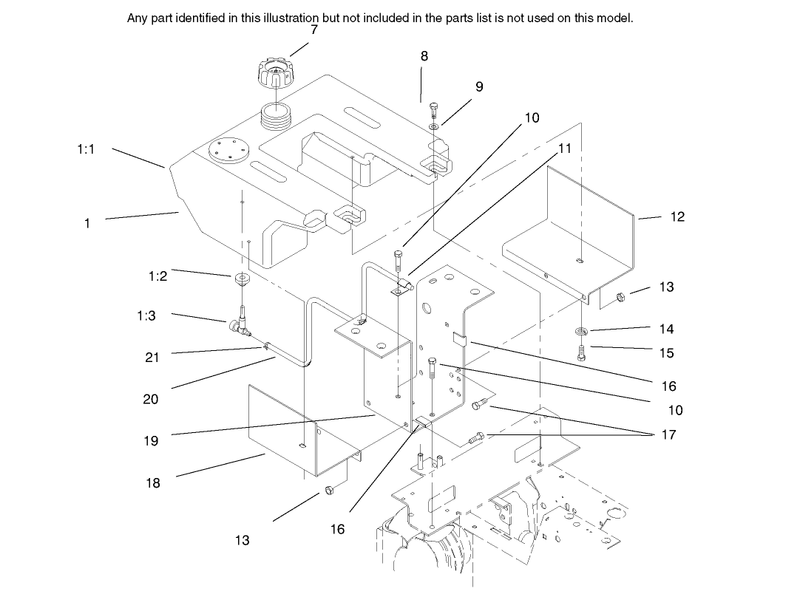 Fuel Tank and Hydro Fan Control Assembly