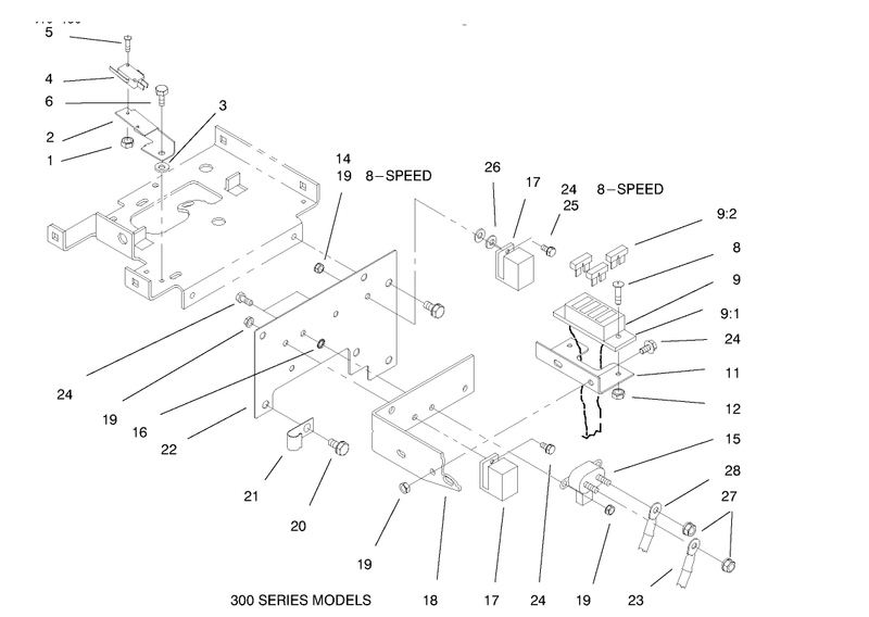 Hoodstand Electrical Housing and Wire Harness