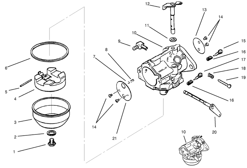 Carburetor Kohler Model Ms14s Ts601559