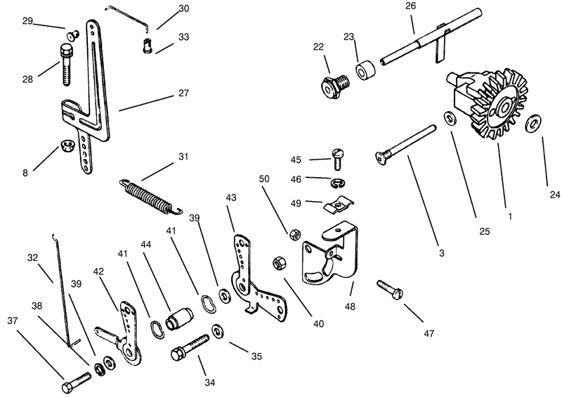 Governor Linkage Kohler Model Ms14s Ts601559