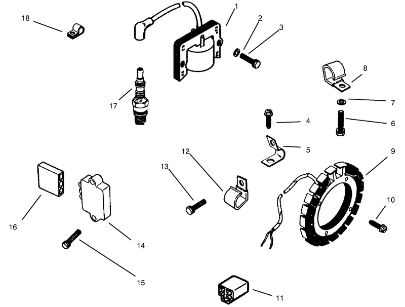Ignition System Kohler Model Ms14s Ts601559