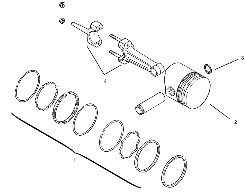 Piston And Rings Kohler Model Ms14s Ts601559