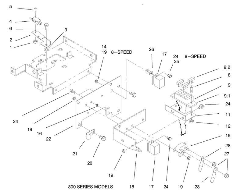 Hoodstand Electrical Housing and Wire Harness