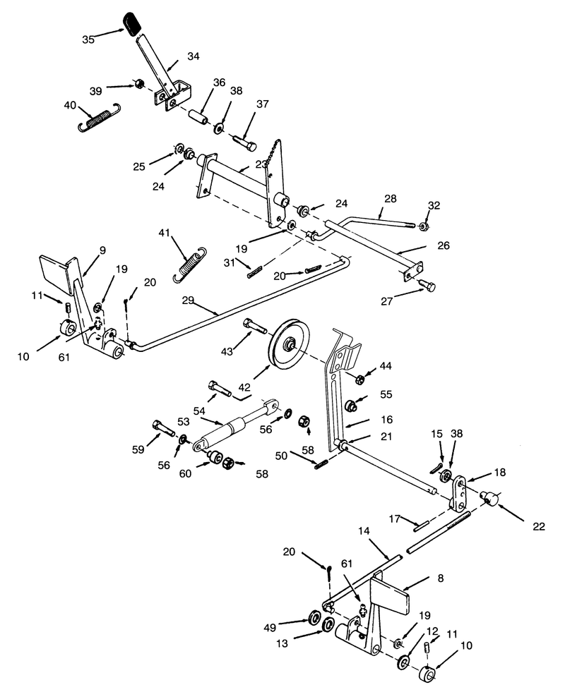 Clutch Brake And Speed Control Linkage