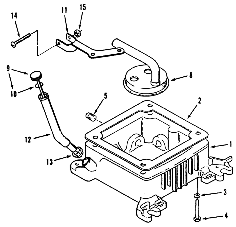 Oil Base And Fill Tube And Bracket