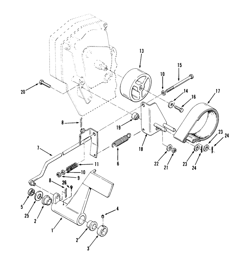 Clutch Brake And Speed Control Linkage
