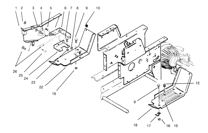 Belt Guard and Footrests