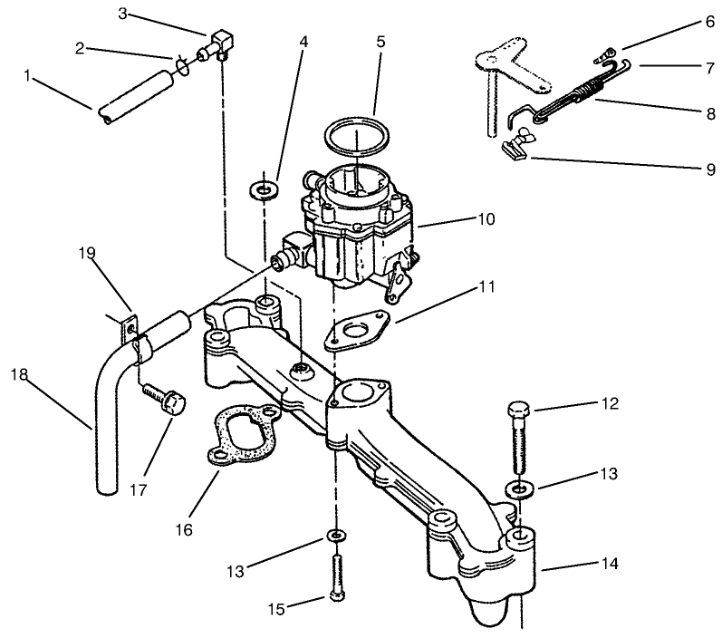 Intake Manifold and Carburetor