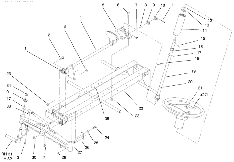 Frame Axle And Steering System