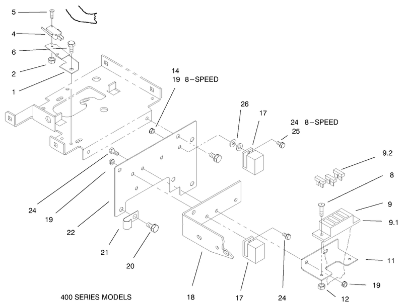 Hoodstand Electrical Housing and Wire Harness