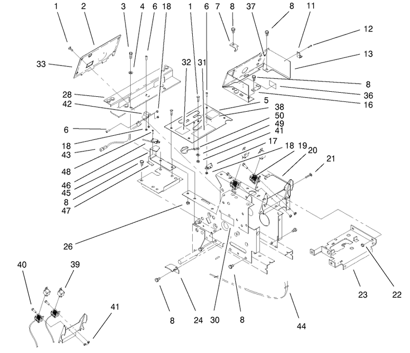 Hoodstand Console Assembly