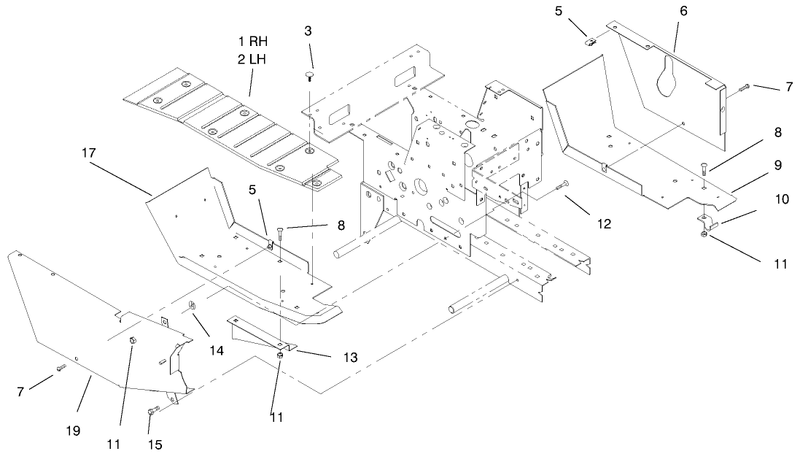 Footrest and Hoodstand Side Covers Assembly