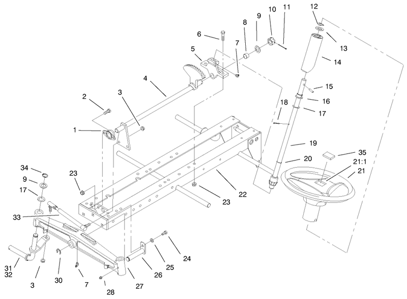 Frame Axle and Steering System