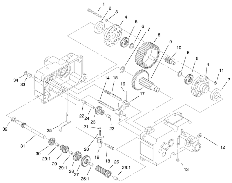 Transmission 8 Speed 4 Pinion contmodel 73429 Only