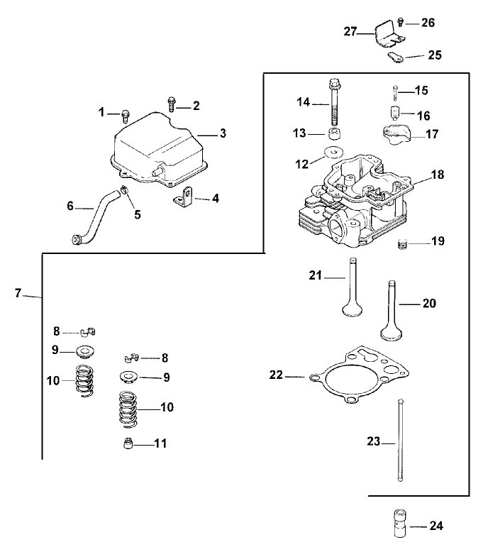 Cylinderheadvalve and Breather