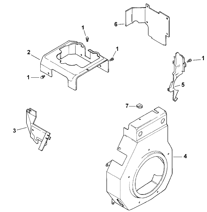 Blower Housing and Baffles model 73429 Only