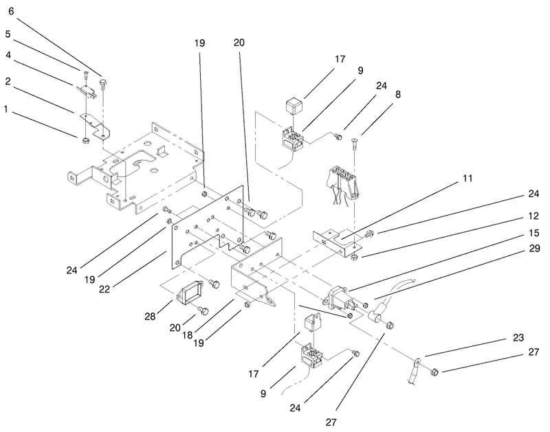 Hoodstand Electrical Mounting Assembly