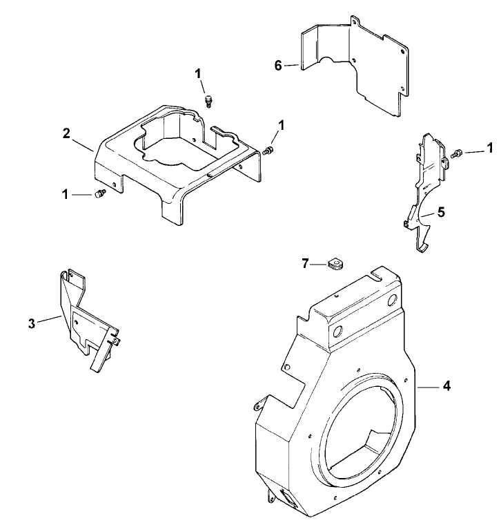 Blower Housing And Baffles model 73429 Only