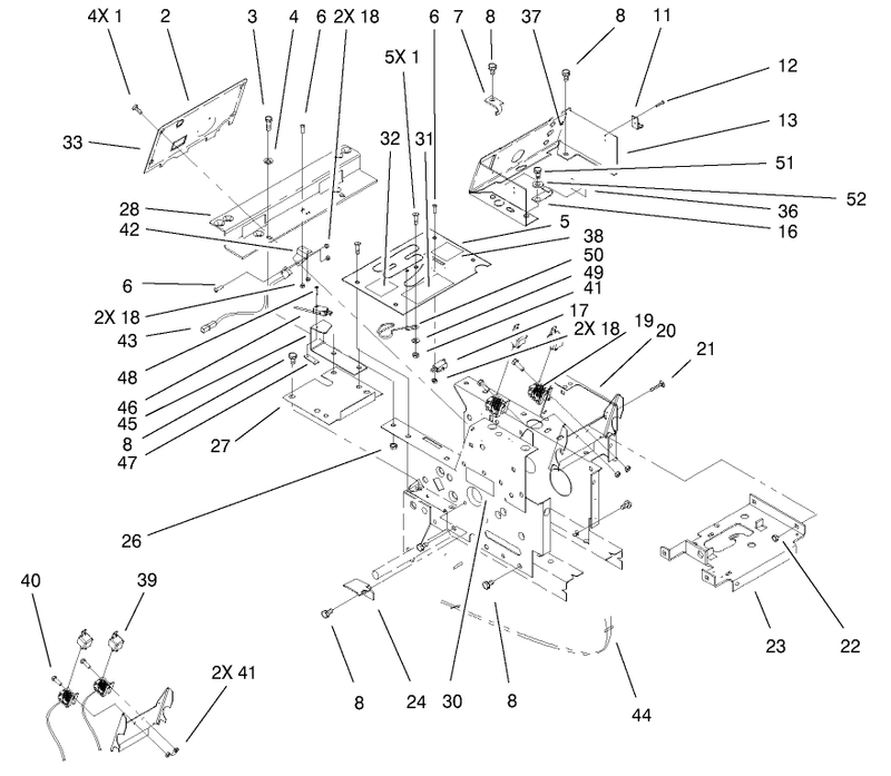 Hoodstand Console Assembly