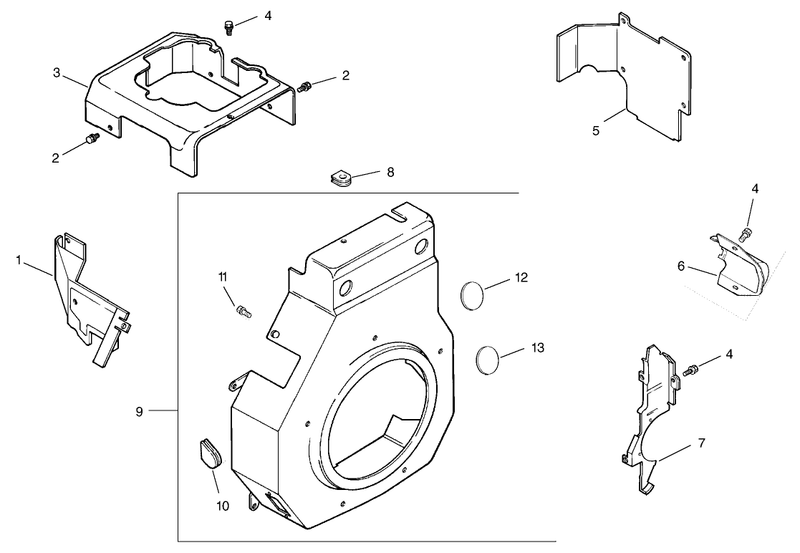 Blower Housing Assembly Kohler Model Ch15s 44533