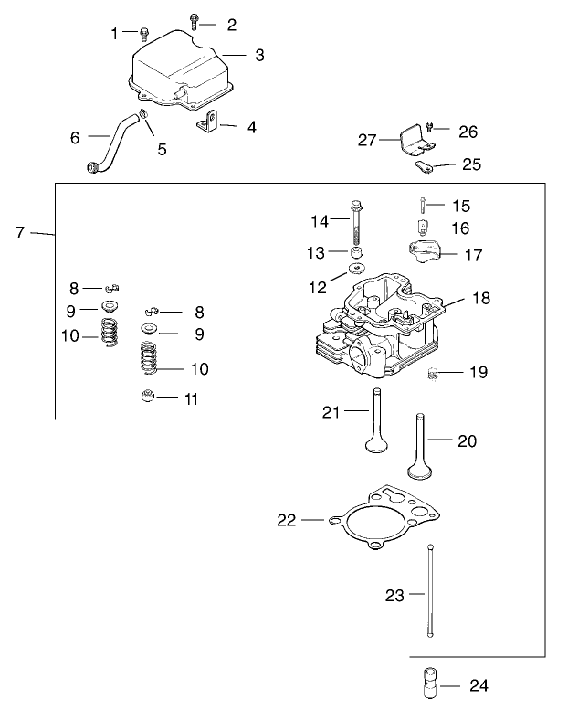 Headvalvebreather Assembly Kohler Model Ch15s 44533